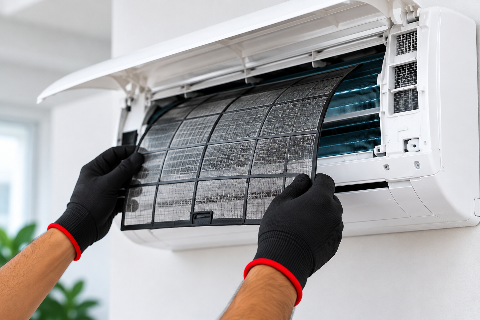 AC filter cleaning and maintenance