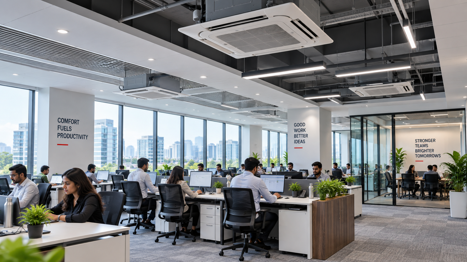 AC service for offices