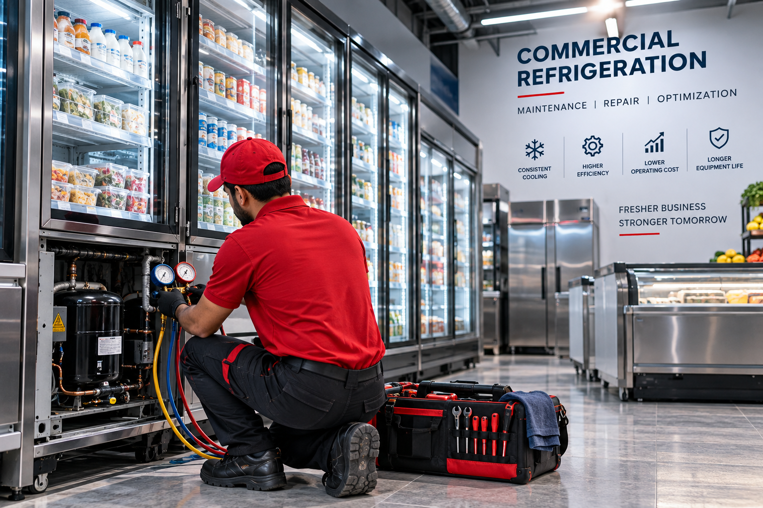 Commercial refrigeration maintenance