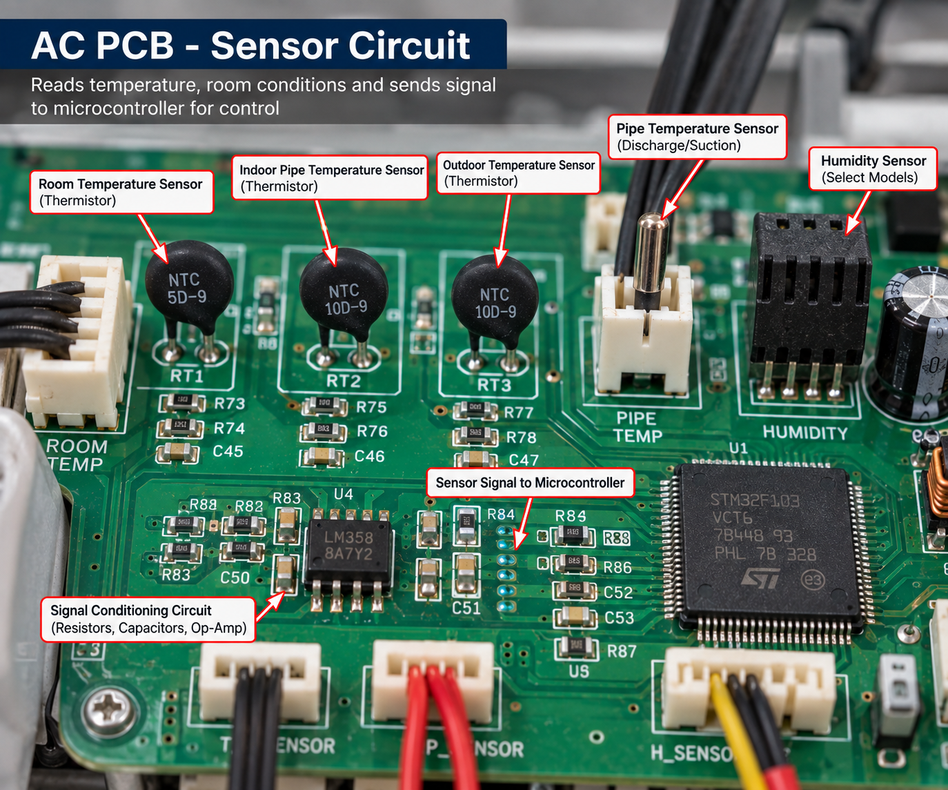 AC PCB sensor circuit