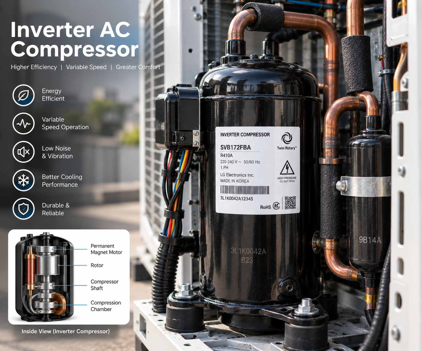 Inverter AC compressor