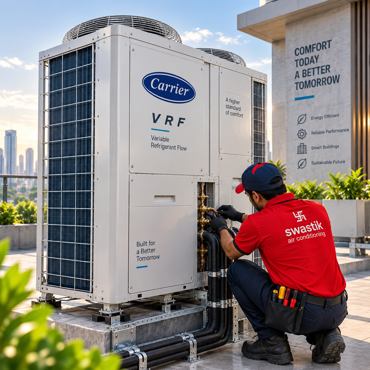 Professional VRF Installation Technician