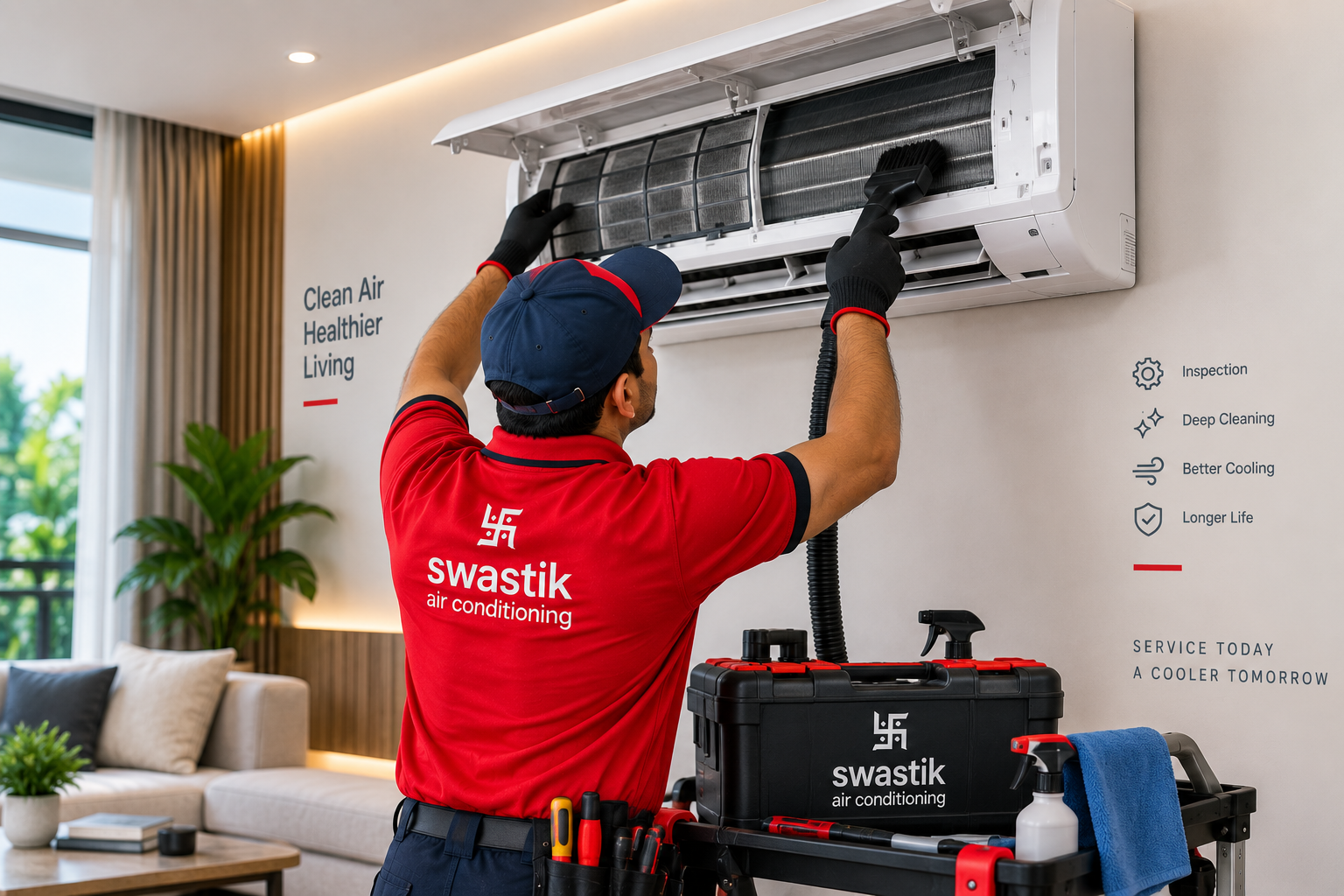 Swastik Airconditioning AC maintenance technician