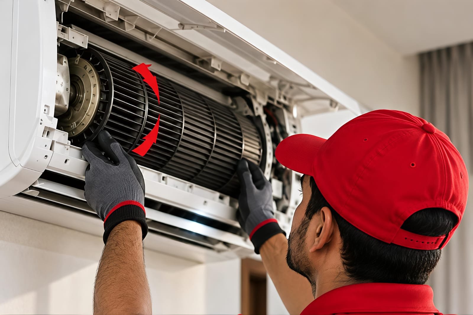Loose AC fan