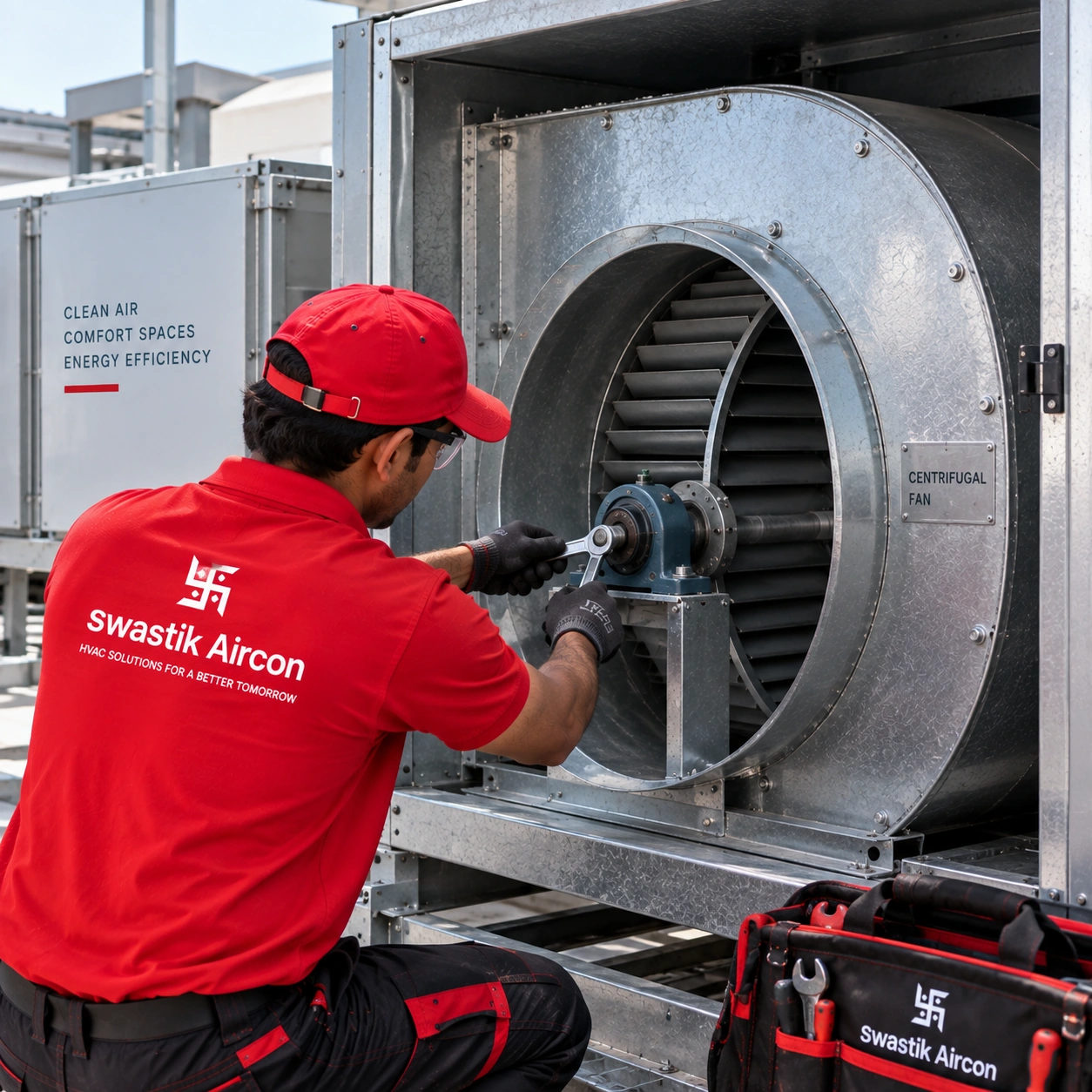 Centrifugal AC fan