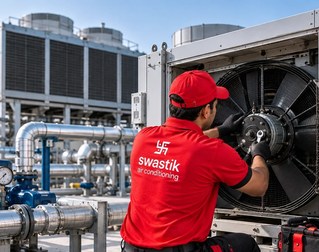 Industrial cooling system maintenance