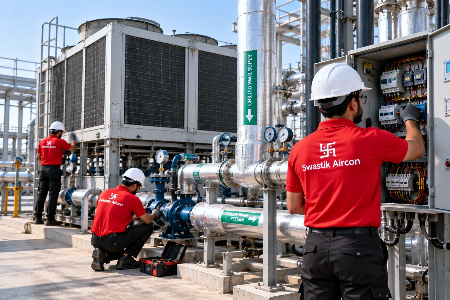 Industrial HVAC maintenance
