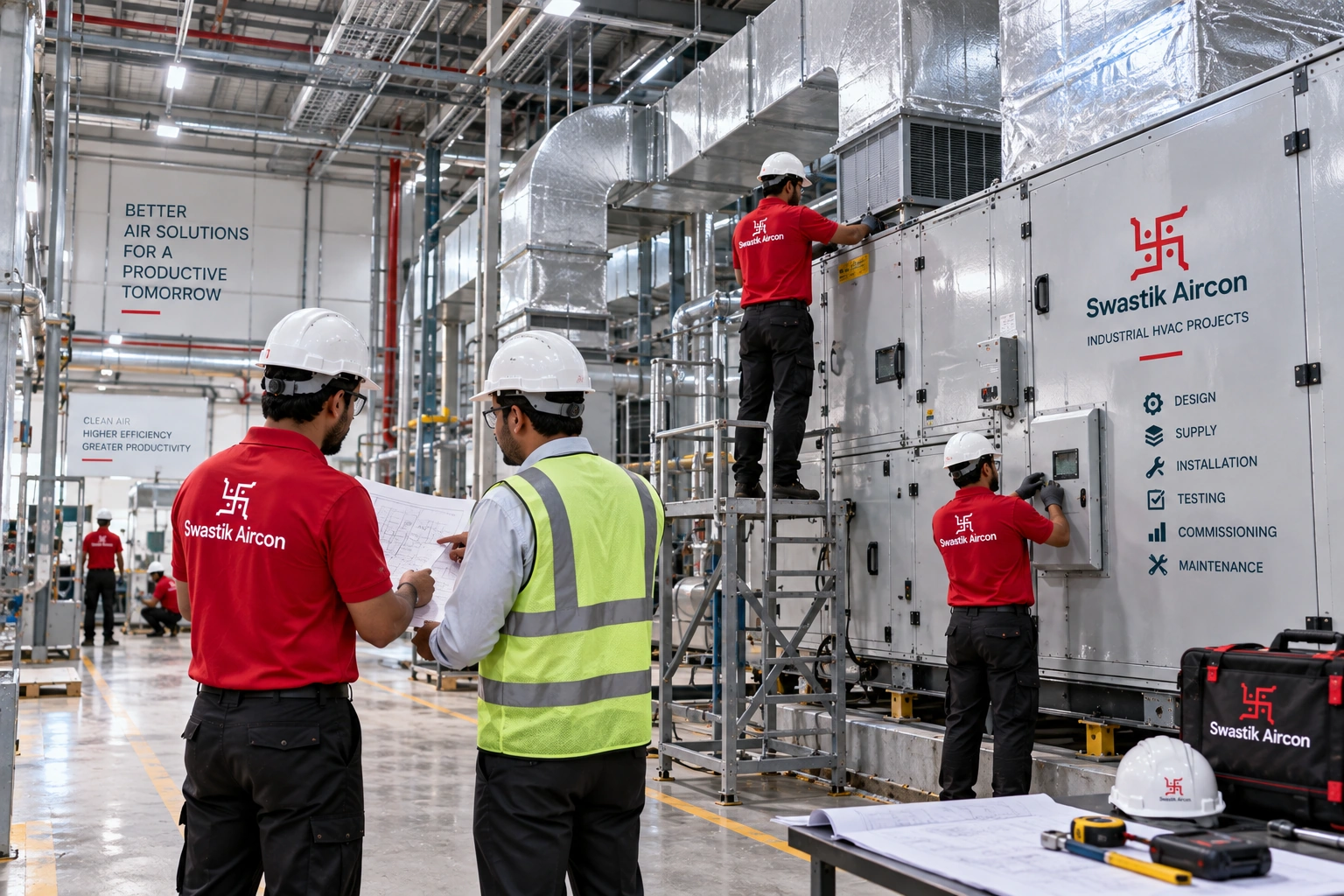 Industrial manufacturing plant HVAC project