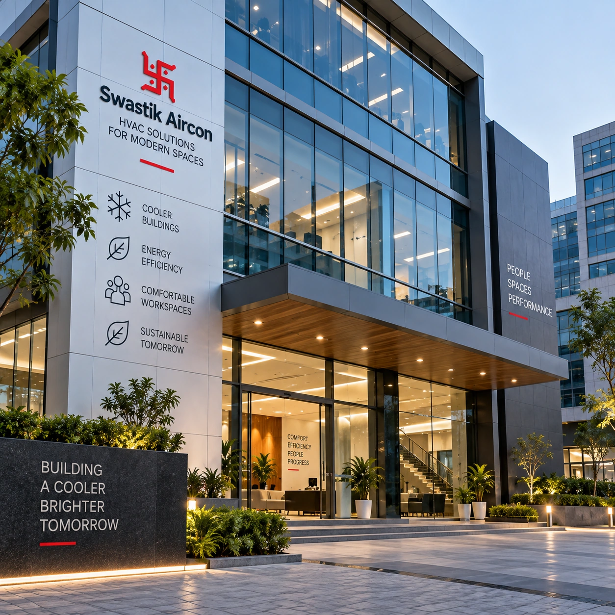 Modern commercial building