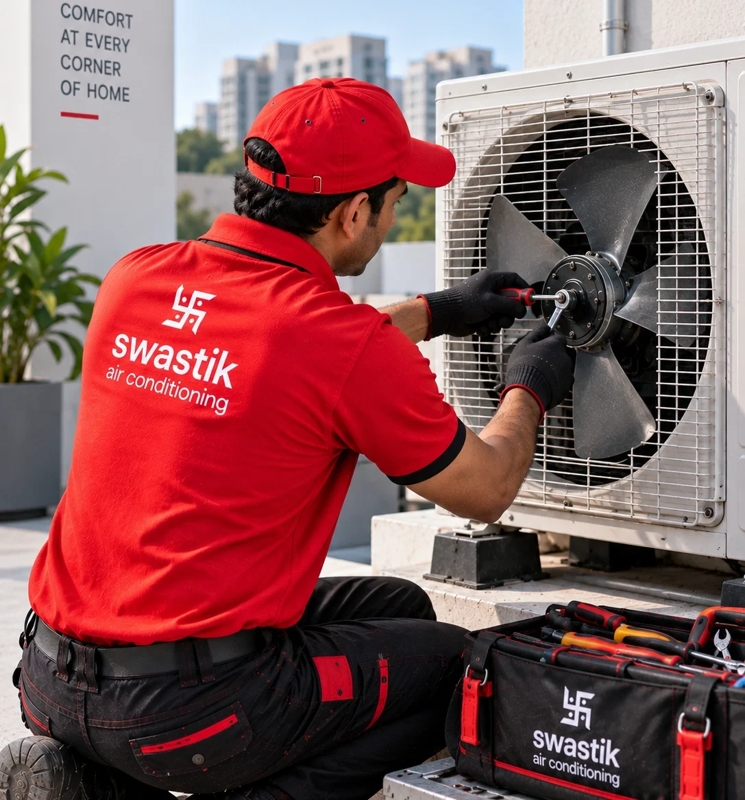 Outdoor AC fan
