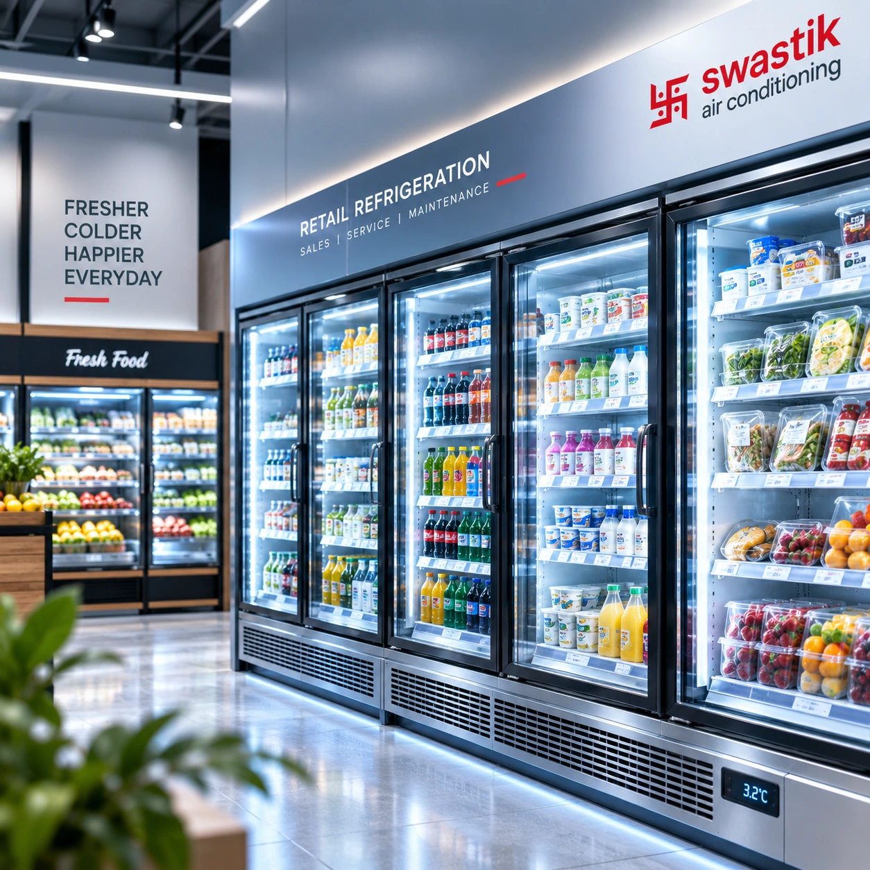 Retail refrigeration