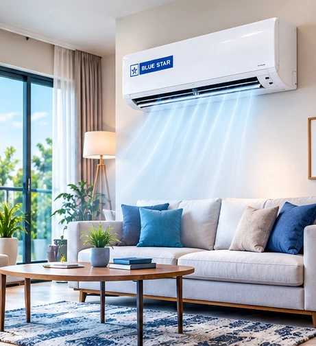 Blue Star AC cooling a comfortable home