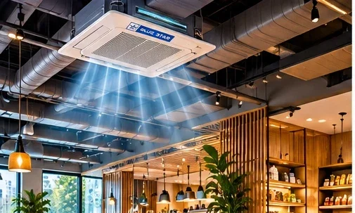 Blue Star commercial AC installation