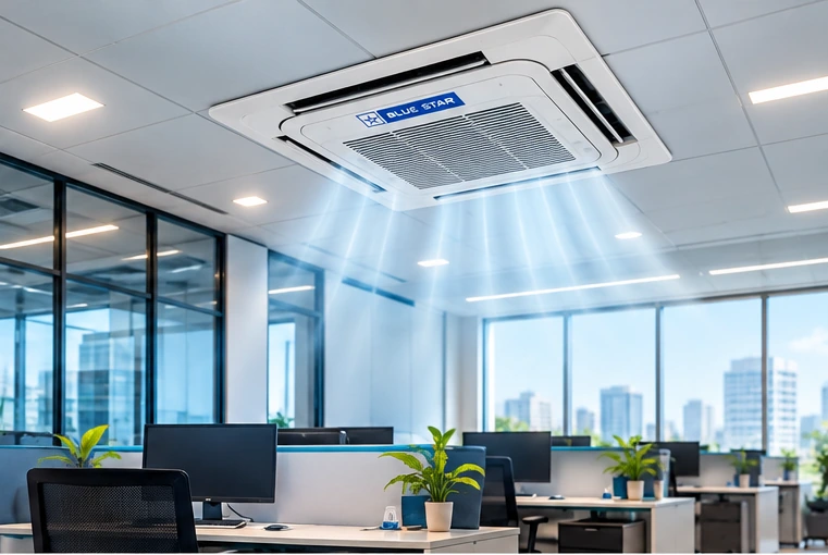 Blue Star office AC installation
