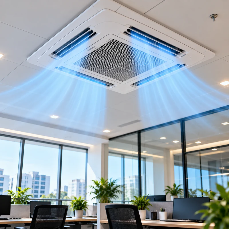 Cassette air conditioner HVAC system