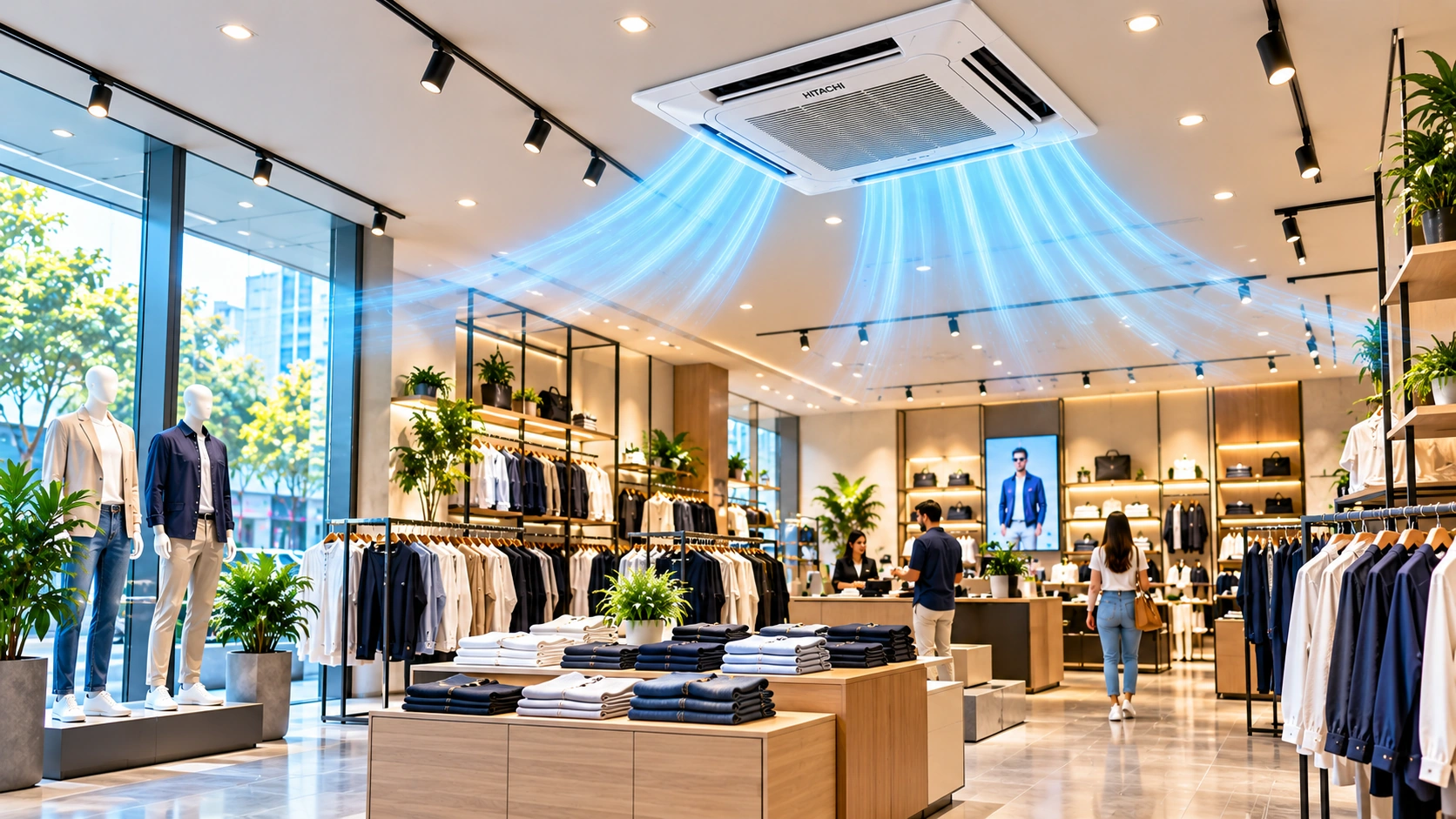 Retail store air conditioning solutions